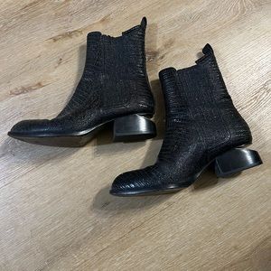Alexander Wang Snake Embossed Anouck Boots